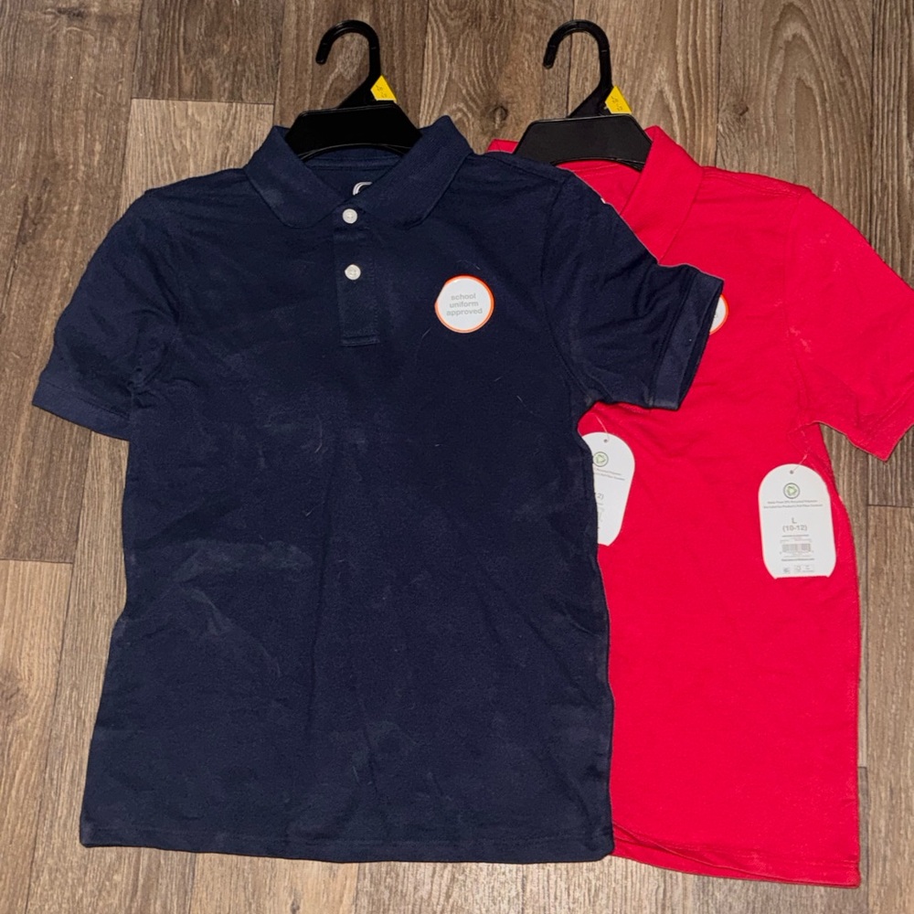 New Two Wonder Nation Kid’s School Uniform Shirts Large